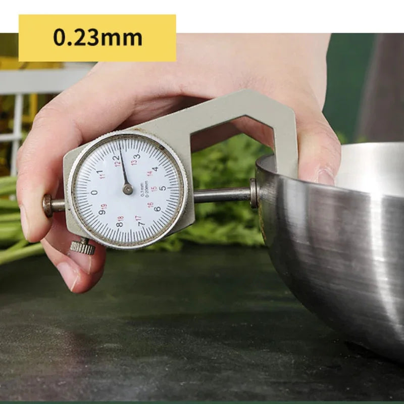 28cm Stainless Steel Non-Stick Frying Pan Uncoated Cookware Silver-3